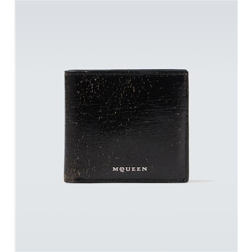 McQueen portafoglio in pelle