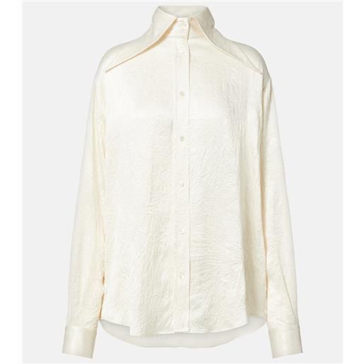 McQueen camicia in raso