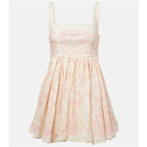 Agua by Agua Bendita abito corto hierbabuena floritura