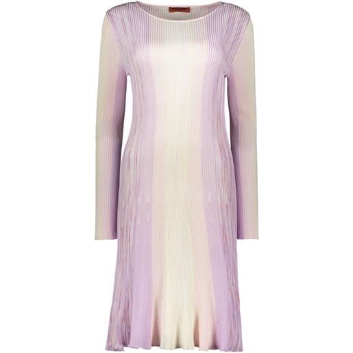 Missoni abito a coste - viola
