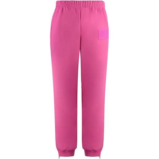 VETEMENTS pantaloni sportivi con applicazione - rosa