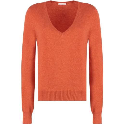 Malo maglione in cashmere e lana - arancione