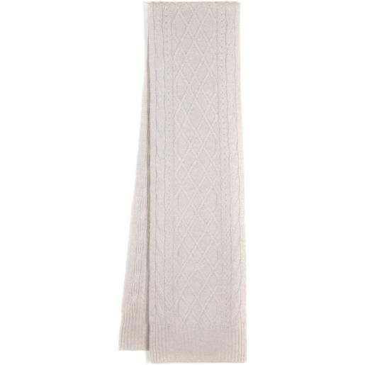N.Peal sciarpa a coste - toni neutri