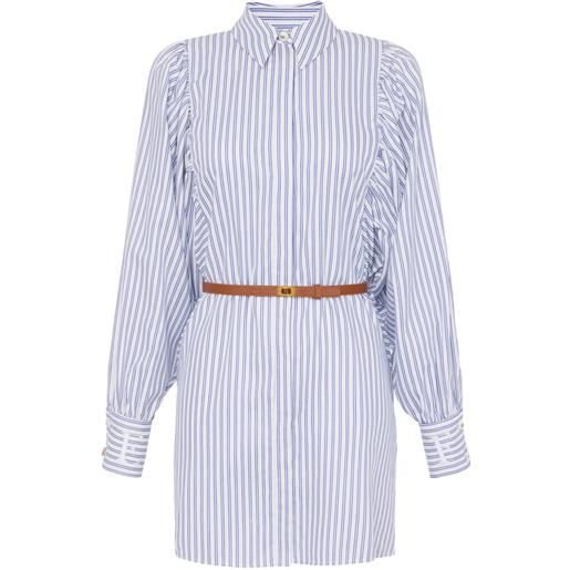 Elisabetta Franchi chemisier a righe - blu