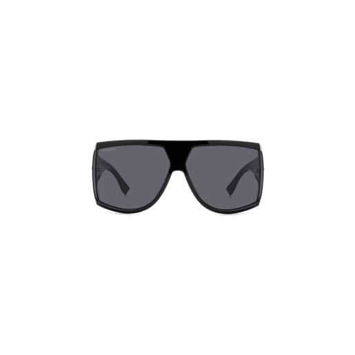 DSQUARED2 d2 0124/s occhiali da sole black dark ruthenium 75 uomo, black dark ruthenium, 75