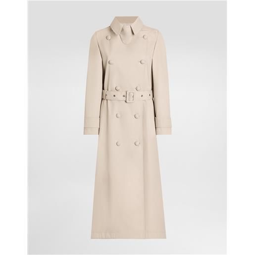 Dolce & Gabbana trench in drill di cotone