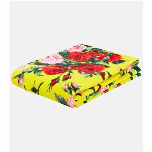 Dolce&Gabbana Casa telo mare in cotone con stampa