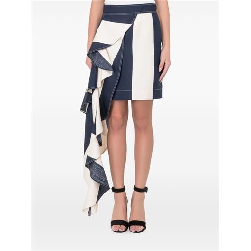 Calvin Klein minigonna a righe - blu