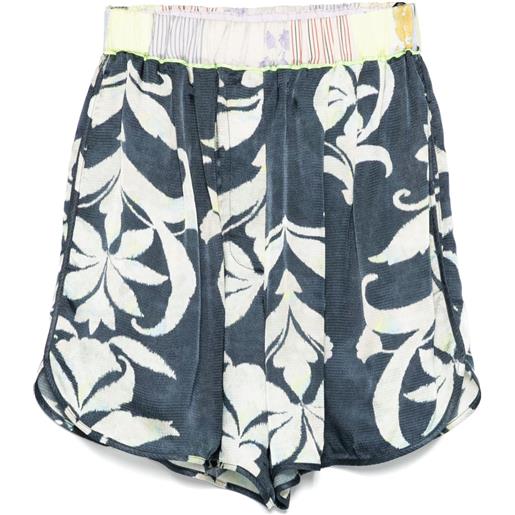 Forte Forte shorts a fiori - blu