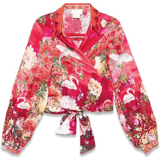 Camilla camicia crop - rosso