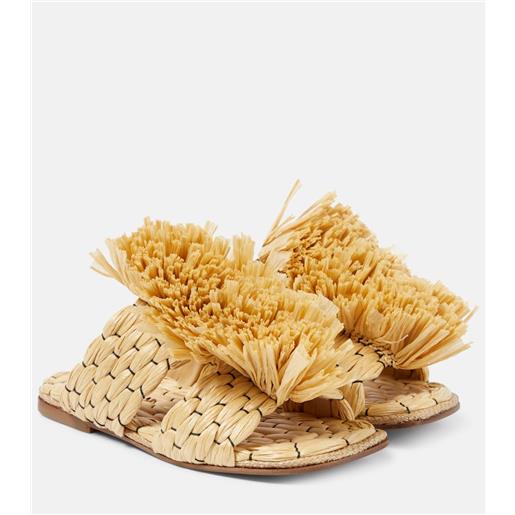 Dries Van Noten sandali in rafia