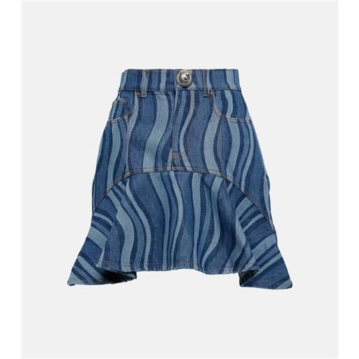 Area minigonna sunray di jeans