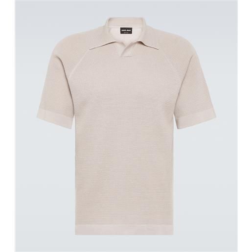 Giorgio Armani polo in cashmere e cotone