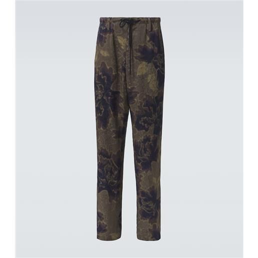 Dries Van Noten pantaloni regular con stampa