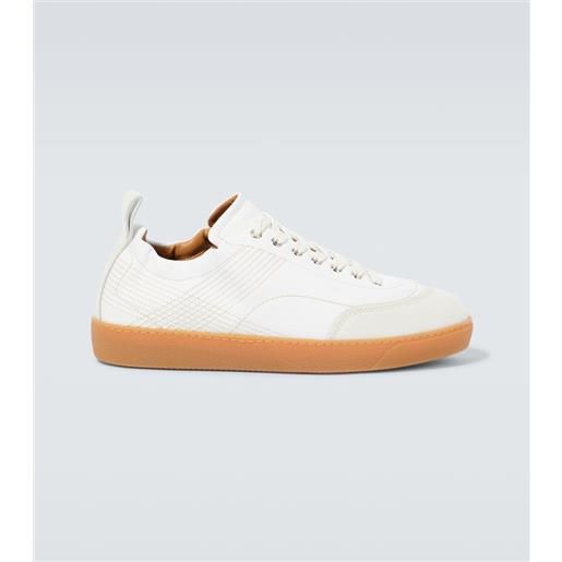 Dries Van Noten sneakers in pelle con suede
