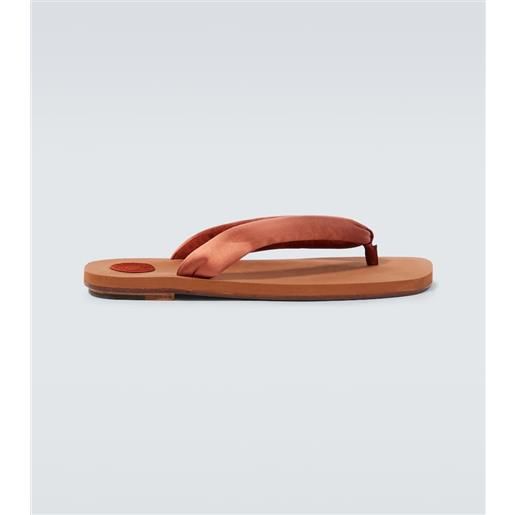 Dries Van Noten sandali infradito in raso