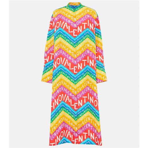 Valentino abito chemisier Valentino chevron 24 in cotone