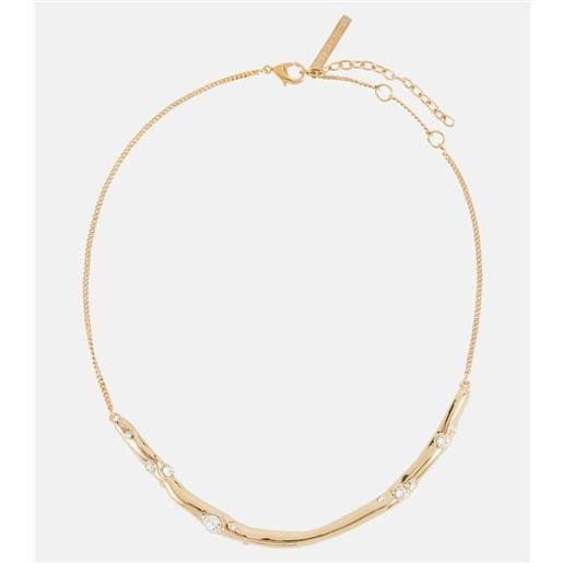 Dries Van Noten collana con cristalli