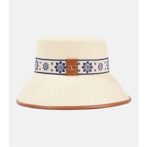 Valentino cappello da pescatore antibes in paglia