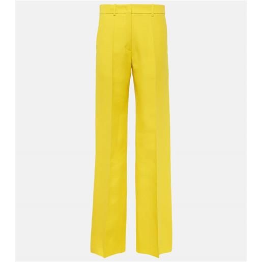 Valentino pantaloni regular in crepe couture