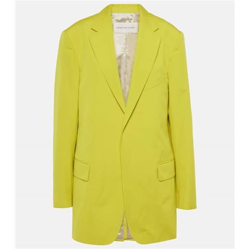 Dries Van Noten blazer oversize in popeline di cotone