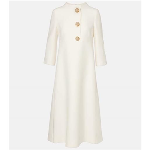 Valentino abito midi in crãªpe couture