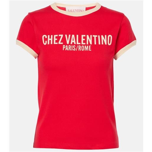 Valentino t-shirt in jersey di cotone con stampa