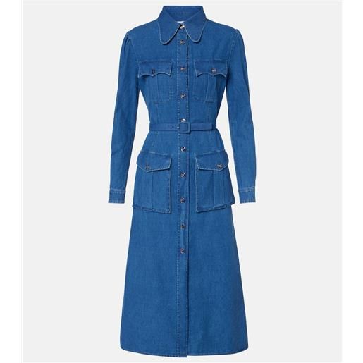 Valentino abito chemisier di jeans