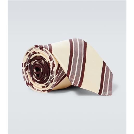 Dries Van Noten cravatta in seta stampata