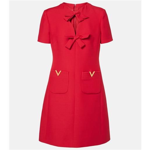 Valentino abito corto in crepe couture