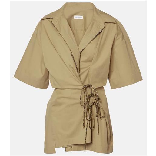 Dries Van Noten camicia in twill di cotone