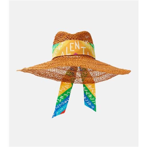 Valentino cappello Valentino chevron 24 in rafia