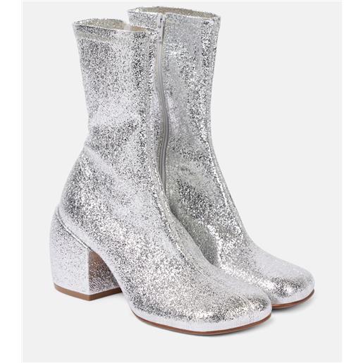 Dries Van Noten stivaletti 65 con glitter