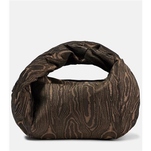 Dries Van Noten borsa twist in jacquard