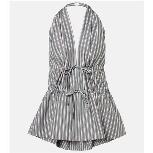 Dries Van Noten top in cotone con scollo allâamericana