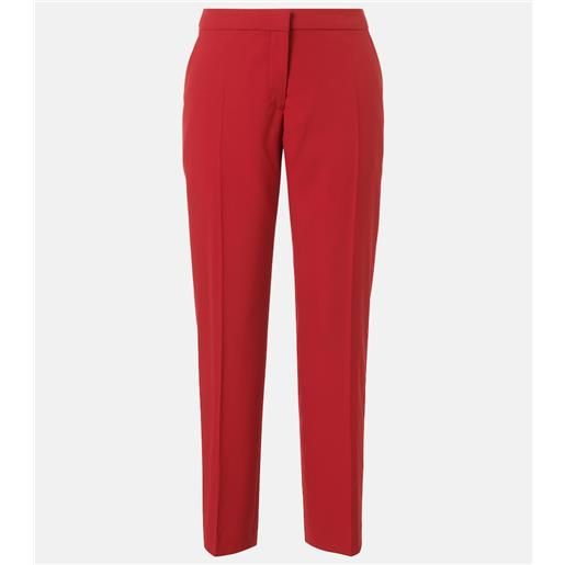 Dries Van Noten pantaloni slim in lana