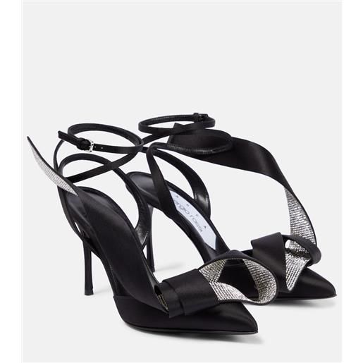 Area x sergio rossi - pumps slingback marquise in raso