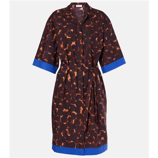 Dries Van Noten abito chemisier in popeline di cotone