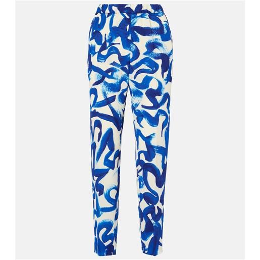 Dries Van Noten pantaloni slim con stampa