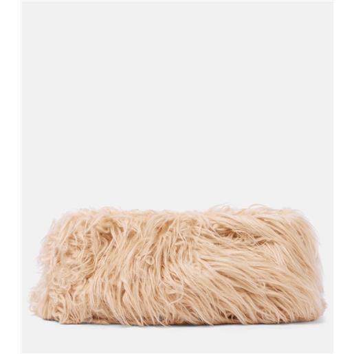 Dries Van Noten clutch in pelliccia sintetica