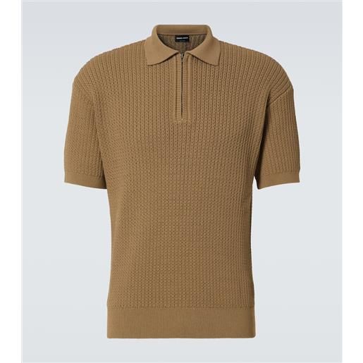 Giorgio Armani polo in maglia a coste