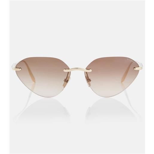 Bvlgari occhiali da sole cat-eye serpenti con cristalli