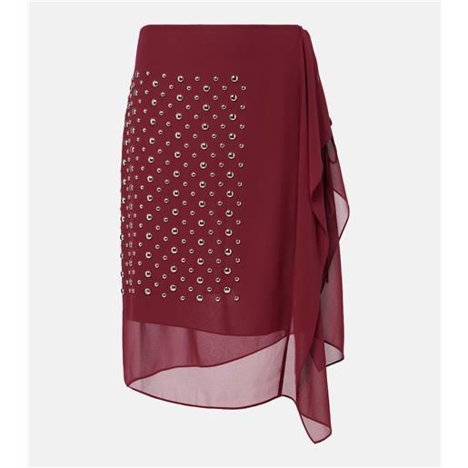 Dries Van Noten gonna a portafoglio con decorazioni