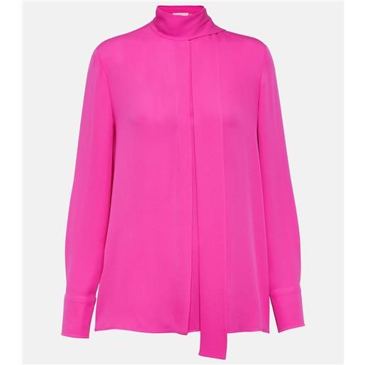 Valentino blusa in georgette di seta