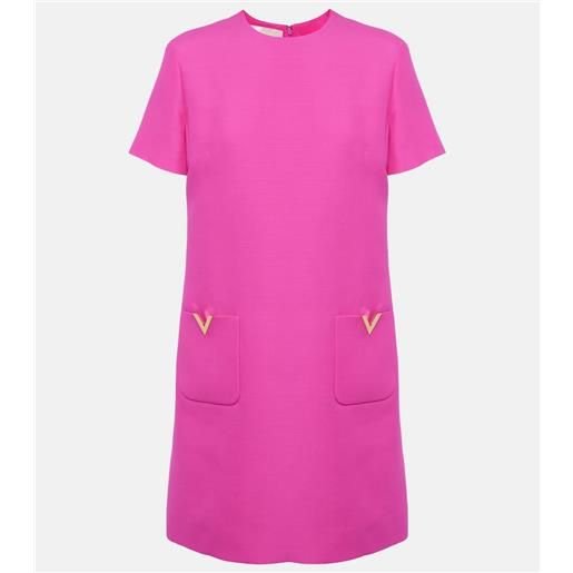 Valentino miniabito vlogo in crepe couture