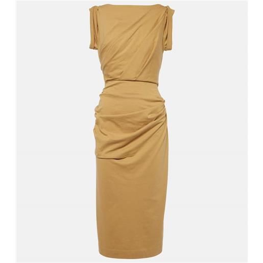 Dries Van Noten abito midi in jersey di cotone