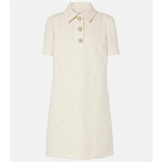 Valentino abito corto in tweed di misto cotone