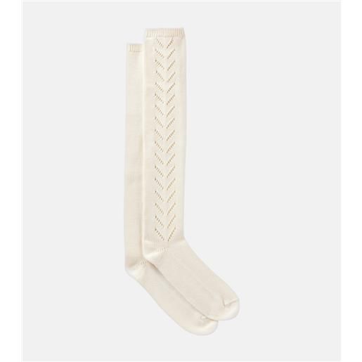 Valentino calze vlogo in maglia di cotone