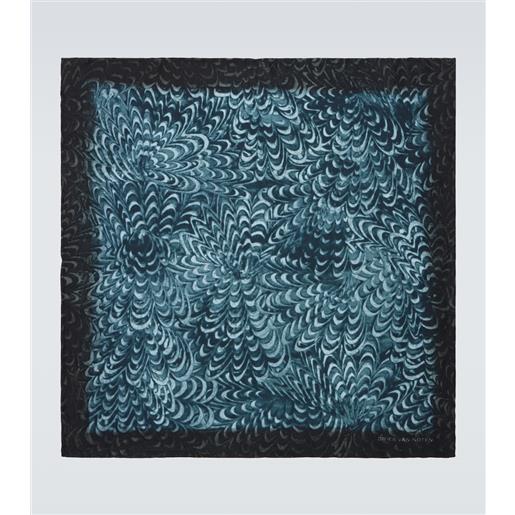 Dries Van Noten fazzoletto da taschino in seta stampata