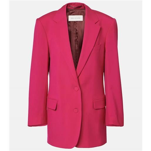 Dries Van Noten blazer oversize in lana e mohair